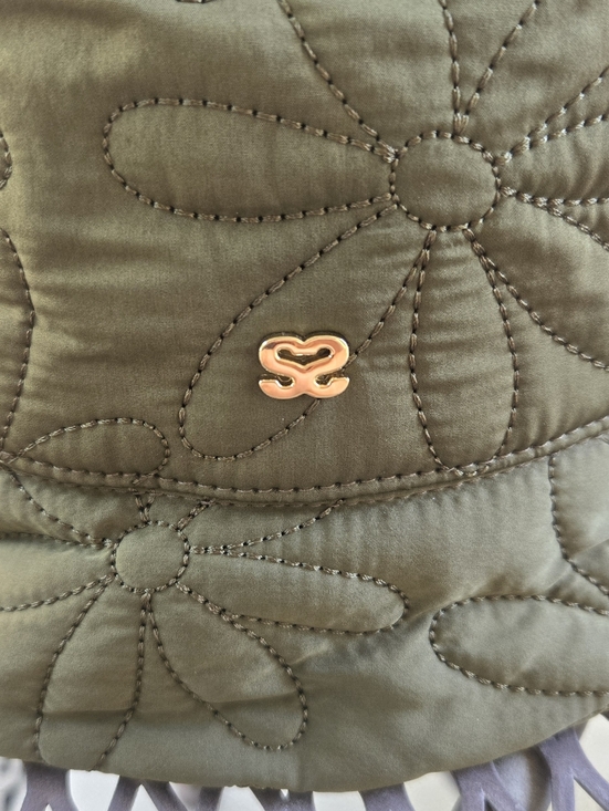Sandro Daisy Quilted Floral Bucket Hat - Olive Green main image 7